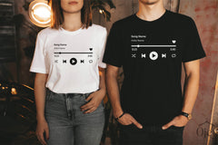 Custom Couple Shirts, Valentine Custom Song Shirt, Valentine Girlfriend Shirt, Valentine Boyfriend Shirt, Custom Song Shirts, Valentine Gift