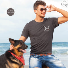 Custom Dog Shirt, Custom Dog Name Shirt, Custom Dog Ears Shirt, Personalized Dog Shirt, Dog Mom Shirts, Dog Dad Shirts, Gift for Dog Lovers