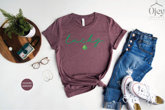 Lucky St. Patrick Shirt, Lucky Irish Shirt, St. Patrick Day T-Shirt, Minimalist St. Patrick Shirt, Unisex St. Patrick Shirt, Shamrock Shirt