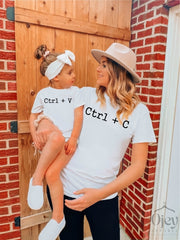 Matching Family Shirts, Copy Paste Shirt, Funny Family Tees, Ctrl C Ctrl V Shirt, Mom Daughter Gifts, Mom And Kids Shirts, Mothers Day Gift