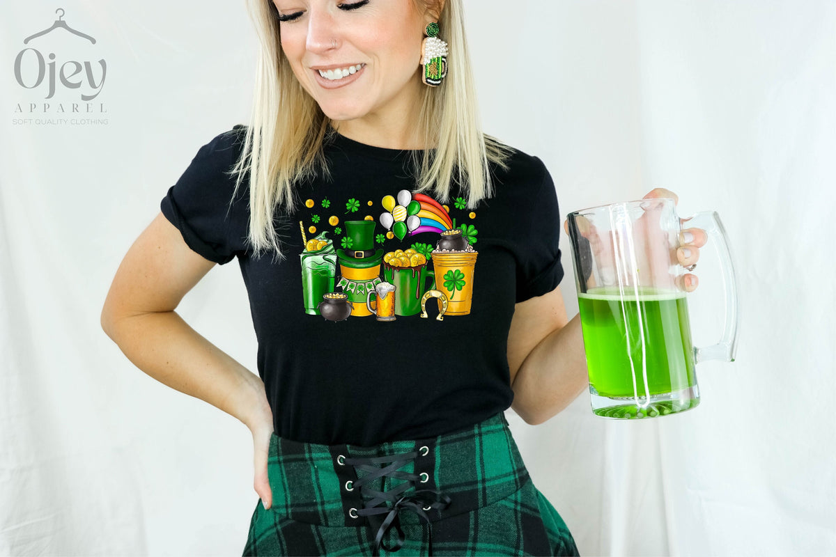 St. Patrick Day Shirt, Unisex St. Patrick Day Shirt, Shamrock Beer Shirt, St Patrick Rainbow Shirt, Drinking Shirt, Matching St Patrick Tee