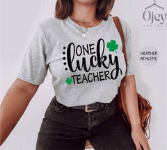One Lucky Teacher Shirt, Teacher Gift, Gift for Teacher, St Patricks Gift, Teacher, St Patrick's Day Shirt, St Patrick's Day Shirt For Women