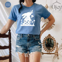 Bunny Shirts for Easter, Floral Bunny Shirts, Easter Toddler Shirts, Easter Gift Shirts, Baby Bunny Shirt for Babies, Easter Bunny Outfits