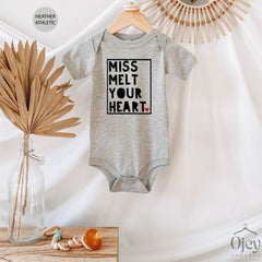 Girls Valentine Shirt - Miss Melt Your Heart Shirt - Valentine Outfit