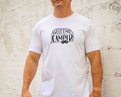 Welcome To Our Camper Shirt, Unisex Camp Shirt, Hiking Tshirt, Camping Lover Gift, Outdoor Shirt, Wildlife Shirt, Adventure Lovers Tshirt