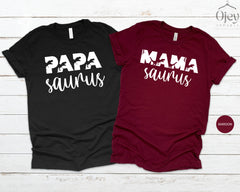 Dinosaur Party Shirts, Family Dinosaur Shirt, Matching Family Tees, Papasaurus Shirt, Mamasaurus Tee, Sistersaurus Tshirt, Brothersaurus Tee