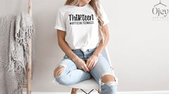 Thirteen Shirt, Official Teenager Birthday Tee, 13th Birthday Shirt Girl, Shirts For Teens, Teenager Birthday Outfit, 13 Year Old Girl Gifts