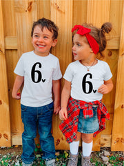 6 Birthday T-Shirt, 6 Year Old Birthday Shirt, Birthday Shirt For Kids, Six Year Old Girl Gift, 6th Birthday Shirt Girl, 6th Birthday Gift