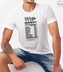 Virgo Shirt, Virgo Nutrition Facts,  Virgo Zodiac Shirt, Astrology Shirt, Virgo Birthday Shirt, Horoscopes Tee, Gift for Virgo, Virgo Shirts