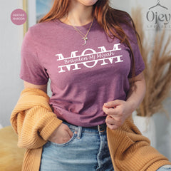 Custom Mom Shirt, Mom Kids Names Shirt, Cute Mama Tshirt, Mom Life Shirt, Mothers Day Gift, Personalized Mom Shirts, Daughter Gift For Mom