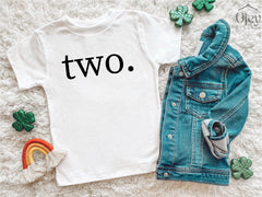Two Birthday Shirt, 2nd Birthday Shirt Girl, Second Birthday Shirt Boy, Cute Birthday Tshirt, 2nd Birthday Outfit, Toddler Birthday Gift