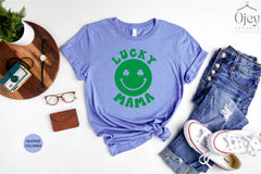 Lucky Mama Shirt, Feeling Lucky Shirt, Lucky Shirt, St Particks Day Tee, Irish Womens Tee, Saint Patricks Day, Gift for her, St Patty's Gift