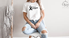 Cancer Hope, Cancer Ribbon Shirt, Cancer Awareness Month, Cancer Fighter, Breast Cancer, Brain Cancer, Cancer Fighter, Cancer Patient Gift