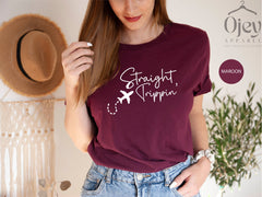 Straight Trippin Shirt, Family Trip Shirts, Summer Vacation Shirts, Matching Family Shirts, Traveler Shirt, Couple Travel Shirt, 2024 Vacay