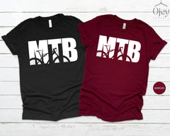 MTB Tshirt, Mountain Bike Shirt, Bike Riding Gifts, Biking Lover Shirt, Bikers Tshirt, Biker Clothing, Adventure Shirt, Mountain Biker Gifts