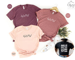 God is Greater T-Shirt, Religious Shirt, Christian Shirt, God Shirt, Church Gift, Faith Shirts, Christian Apparel, Retro Christian Shirt