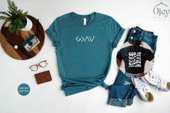 God is Greater T-Shirt, Religious Shirt, Christian Shirt, God Shirt, Church Gift, Faith Shirts, Christian Apparel, Retro Christian Shirt