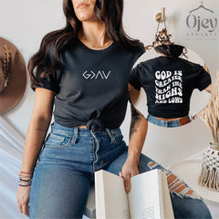 God is Greater T-Shirt, Religious Shirt, Christian Shirt, God Shirt, Church Gift, Faith Shirts, Christian Apparel, Retro Christian Shirt