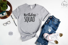 Birthday Squad Shirts, Birthday Girl Outfit, Unisex Clothing, Birthday Crew Tshirts, Birthday Party, Matching Birthday Shirts, Birthday Gift