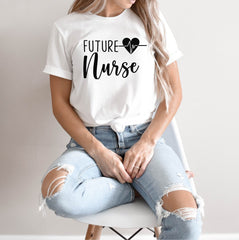 Nurse Shirt, Nursing School T Shirt, Nursing School Tee, Nurse Heart Shirt,  Nurse Shirt, Funny Nursing Shirt, Gift for Nurse, Future Nurse