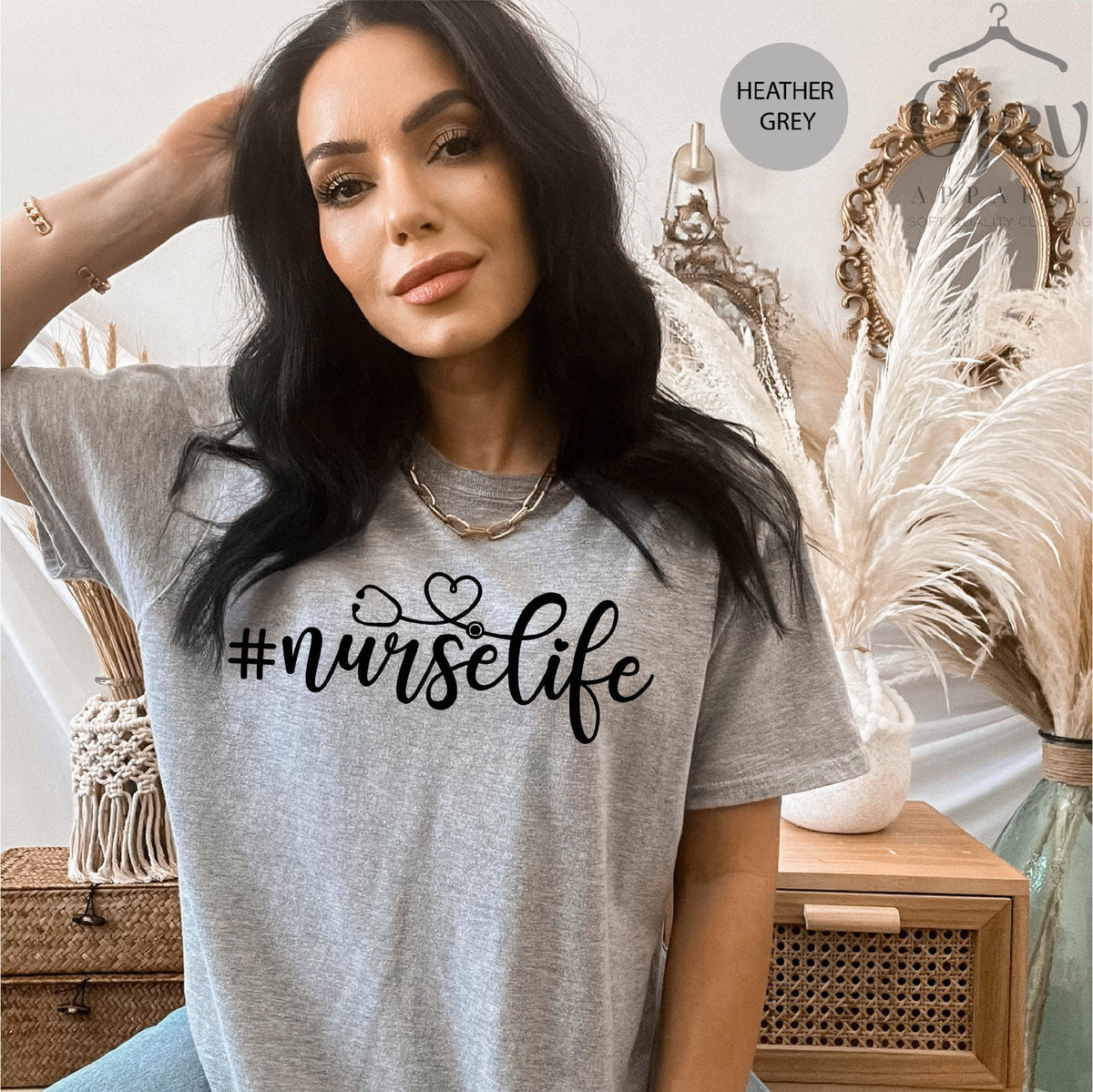 Nurse Life Shirt, Stethoscope Shirt, Nursing Student Shirt, Gift, Nurse T-shirt, Nursing Grad, Essential Workers, Nurse tee, Nurse Heart Tee