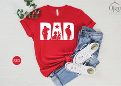 Military Dad Shirt, Fathers Day Gift, Soldier Father Shirt, Brave Dad Shirt, Military Dad Gift, Mens Clothing, Crewneck, Gifts From Daughter