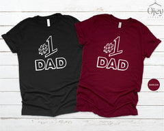 Shirt for Dad, #1 Dad Tshirt, Dad Est 2024 Shirt, Fathers Day Gift, Dad Birthday Shirt, Husband Gift, Best Dad Ever Shirt, Cool Gift For Him