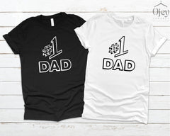 Shirt for Dad, #1 Dad Tshirt, Dad Est 2024 Shirt, Fathers Day Gift, Dad Birthday Shirt, Husband Gift, Best Dad Ever Shirt, Cool Gift For Him