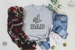Shirt for Dad, #1 Dad Tshirt, Dad Est 2024 Shirt, Fathers Day Gift, Dad Birthday Shirt, Husband Gift, Best Dad Ever Shirt, Cool Gift For Him