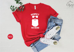 Respect the Beard, Bearded Man Shirt, Fathers Day Gifts, Beard Lover Tshirt, Funny Dad Shirt, Shirt For Uncle, Retro Crewneck, Step Dad Gift
