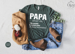 Papa Definition Shirt, Fathers Day Gift, Dad Birthday Shirt, Funny First Father Shirt, Papa Meaning Shirt, Retro Dad Crewneck, Step Dad Gift