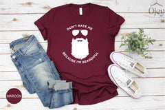 Don't Hate Me Because I'm Beardiful Shirt, Beard Lover Men Tshirt, Father's Day Gift, Funny Dad Shirt, Bearded Man Shirt, Dad Birthday Gifts