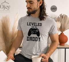 Daddy to Be Shirt , Leveled Up To Daddy Shirt, New Dad Shirt,  Player 2 Has Entered The Game, Matching Dad And Baby Shirt, Gift for Dad Tee