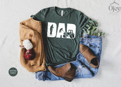 Farm Dad Shirt, Farmer Shirt Men, Farmer Gift Dad, Father's Day Shirt, Retro Dad Tee, Farming Tshirts For Father, Gifts From Daughter To Dad