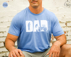 Farm Dad Shirt, Farmer Shirt Men, Farmer Gift Dad, Father's Day Shirt, Retro Dad Tee, Farming Tshirts For Father, Gifts From Daughter To Dad