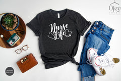 Nurse Life T-Shirt, Gift for Nurse, Medical T-Shirt, Nurse Tee, Nurse Shirt, Nursing Grad, Stethoscope, RN Shirt, Nurse Love Tee