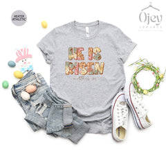 He is Risen Shirt, Christian Shirts, Christian Apparel, Easter Sunday Shirts, Gift for Christians, Christian Easter Shirts, Faith T-Shirts