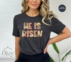 He is Risen Shirt, Christian Shirts, Christian Apparel, Easter Sunday Shirts, Gift for Christians, Christian Easter Shirts, Faith T-Shirts