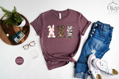 Cute Easter Bunny Shirt, Leopard Bunny Shirts, Easter Bunny Shirts, Floral Bunny Shirts, Family Easter Shirts, Easter Gift Shirts