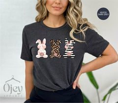 Cute Easter Bunny Shirt, Leopard Bunny Shirts, Easter Bunny Shirts, Floral Bunny Shirts, Family Easter Shirts, Easter Gift Shirts