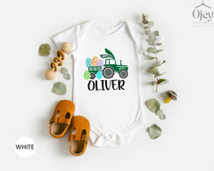 Easter Boy Shirts, Custom Easter Shirt, Tractor Easter Shirt, Eggs-Cavator Shirt, Boys Easter Gift