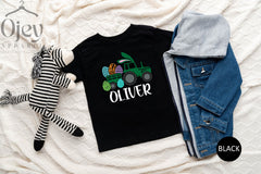 Easter Boy Shirts, Custom Easter Shirt, Tractor Easter Shirt, Eggs-Cavator Shirt, Boys Easter Gift