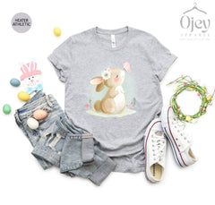 Easter Bunny Shirt, Cute Bunny Shirts, Easter Day Shirts, Happy Easter Shirt, Floral Easter Bunny Shirt, Easter Gift Shirt