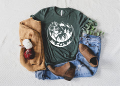 Wolf Shirts, Wolf Shirts for Kids, Wolf Lover Gift, Wildlife Shirt, Wolf Gift Shirts, Wolf Girl, Nature Camping Shirts, Wolf Mountain Shirt