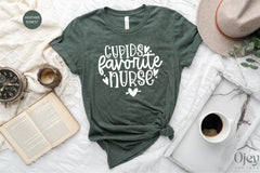 Cupids Favorite Nurse Valentine Nurse Shirt Gift For Her Valentine Nurse Crew Shirts Nurse Valentine Shirt Valentine Gift  Nurse NICU Nurse