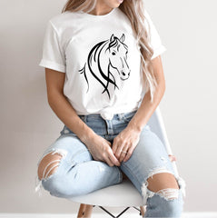 Horse Shirt, Horse Shirt for Women, Horse Lover Shirt, Horse Gift Shirt, Horse T-Shirt, Country Girl Shirt, Farmhouse Shirt, Country Shirt,