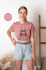 Easter Bunny Shirt, Leopard Bunny Shirt, Bunny With Glasses Shirt, Cute Easter Shirts, Mom and Baby Easter Outfit, Matching Easter Shirts