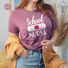 School Nurse Shirt, CUSTOM Nurse Shirt, Gift for Nurse, School Nurse Tee, Nursing Grad Gift, Personalized Gifts, Nursing Student Shirt, Gift