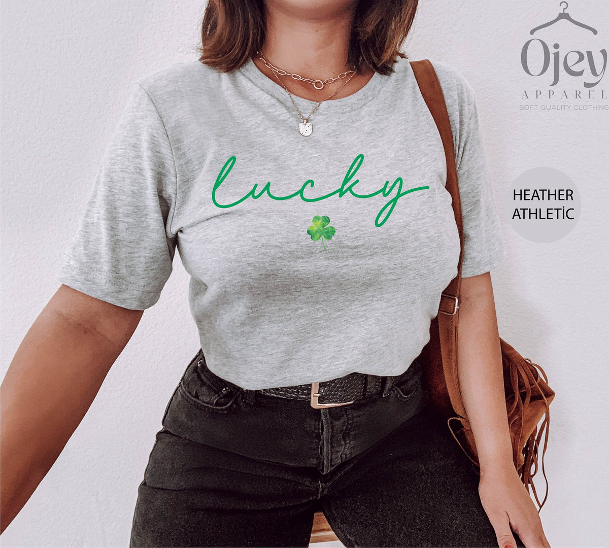 Lucky St. Patrick Shirt, Lucky Irish Shirt, St. Patrick Day T-Shirt, Minimalist St. Patrick Shirt, Unisex St. Patrick Shirt, Shamrock Shirt