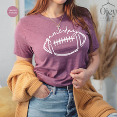 Game Day Shirt, Football Game Shirt, Football Mom Shirt, Football Shirt Gift, Football Sunday Shirt, Football Spirit Wear Shirts, Unisex Tee